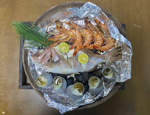 【あわじ島食旅】獲れピチ天然鯛の活造り宝焼き一番人気プラン　